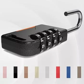 1 шт. наружный кодовый замок с возможностью сброса 4-значный навесной замок с комбинацией водонепроницаемый сверхпрочный кодовый замок для багажа золотой