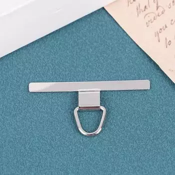 1 шт., нашивка из нержавеющей стали для шнурка для телефона, ультратонкий зажим для крепления мобильного телефона чёрный