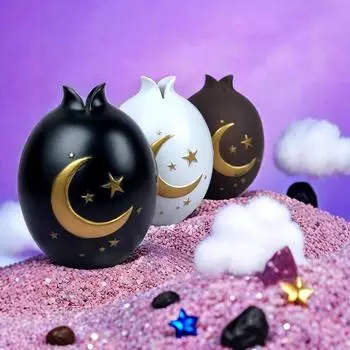 1 шт., настенная композиция для прихожей в виде лунного фестиваля, подарок другу, ваза в форме рыбьего рта, украшение для дома, звезды