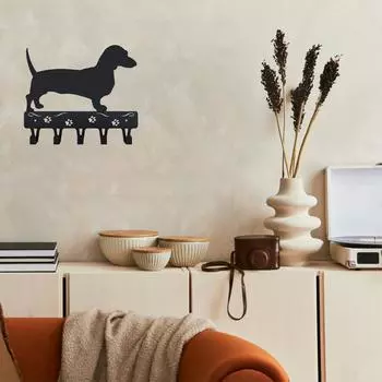 1 шт. настенная железная вешалка для ключей, поводок для собак, ширина 9 дюймов/6x5 дюймов, металлический настенный крючок для настенного крепления ключей