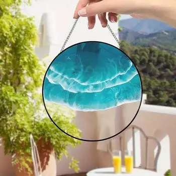 1 шт., настенное украшение для дома, повседневное украшение, подвесное акриловое декоративное украшение на стену, пляжная океанская тема