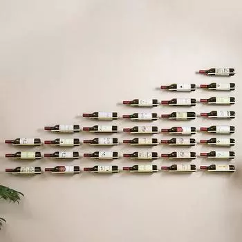 1 шт. настенный барный держатель для вина, аксессуары, дисплей, железная опорная полка чёрный