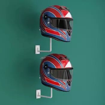 1 шт. настенный держатель для шлема, держатель для хранения, винтовой кронштейн для шлема, стойка для шляпы, мотоцикл чёрный