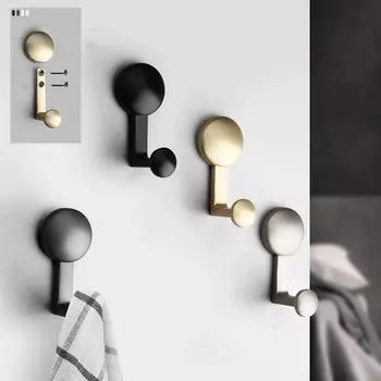 1 шт. настенный крючок для одежды крючок для одежды в ванной комнате крючок для халата в спальне крючок для пальто гостиная аксессуары для дома Style 2 золотой