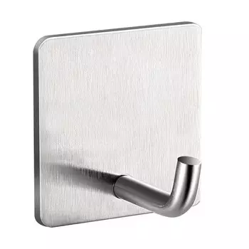 1 шт. настенный крючок из нержавеющей стали, настенная вешалка для полотенец, многофункциональная вешалка для полотенец, одежды, пальто, ключ, аксессуары для ванной комнаты 1Pcs