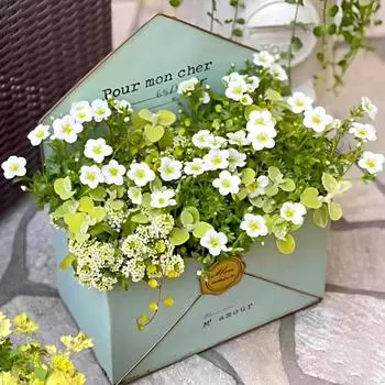 1 шт. настенный оригинальный конверт стиль сделать старый цветочный ящик классический садовый декор железный горшок