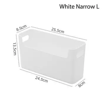 1 шт., настенный ящик для хранения без перфорации, стеллаж для хранения на дверь ванной комнаты, дома, кухни White Narrow L