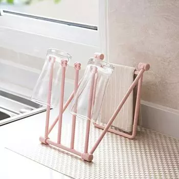 1 шт. Настольная современная стойка для хранения вещей, практичная, складная, простая, пластиковая, не требующая перфорации, вертикальная синий