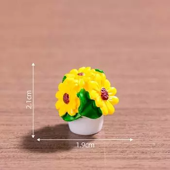 1 шт. настольное украшение для автомобиля 1/12 кукольный домик миниатюрное растение роза тюльпан цветочный горшок мебель модели домашний декор аксессуары своими руками