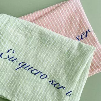 1 шт., настольное украшение, подвесная ткань, корейский стиль, изысканная фотография, милая полосатая подставка под тарелку, фоновая ткань розовый