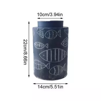 1 шт. настольное украшение ретро железная ваза для дома и улицы композиция из сухих цветов украшение креативное 10x14x22/28 см S