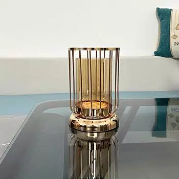 1 шт. настольное украшение, роза, семейное искусство, офис, железная ваза, настольный цветочный горшок, простой S