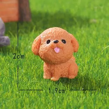 1 шт. настольные аксессуары фигурки миниатюры милый мультфильм симулятор собаки микро ландшафтные украшения для украшения дома