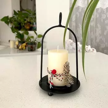 1 шт. настольные украшения подвесной держатель европейский стиль ароматерапевтическая стойка домашний декор ретро подсвечник подарок на вечеринку железный подсвечник