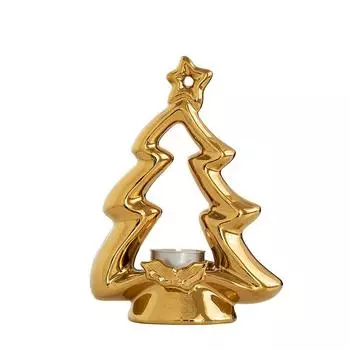 1 шт. Настольные украшения Скандинавское искусство Подсвечники Домашний декор Керамические Романтические Рождественская елка золотой
