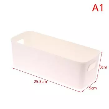 1 шт. настольный ящик для хранения канцелярских принадлежностей, белый, туалетные принадлежности, косметика, всякая всячина, пластиковая коробка-органайзер для хранения