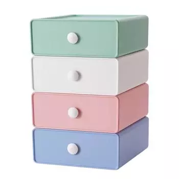 1 шт. Настольный ящик для хранения с бытовым дизайном пазов, большой вместительный ящик, без установки, сложенный ящик для хранения из полипропилена розовый