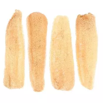 1 шт., натуральная люфа, люфа, кухонная щетка для чистки, миска, губка, скруббер 20-25 см жёлтый