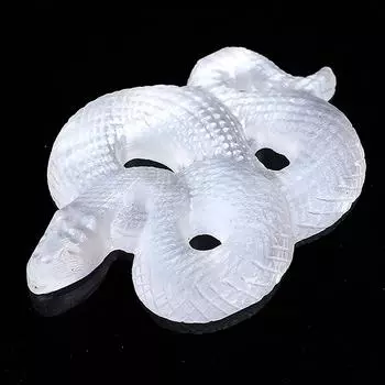 1 шт. натуральная селенитовая змея, вырезанная вручную, успокаивающая руда рейк, украшения, фигурка, ремесло, декор S