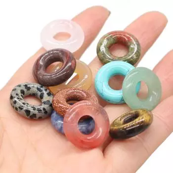 1 шт., натуральные каменные бусины с большими отверстиями, бусины из кварца для исцеления Рейки, для самостоятельного изготовления ювелирных изделий, ожерелья, брелока, декоративных аксессуаров 620 мм 1Pc-620mm