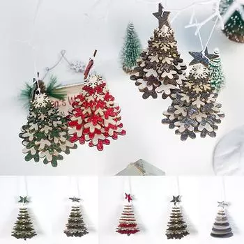 1 шт. натуральные подвески из лося, ремесленные украшения, новинка 2020, Рождество, Рождество