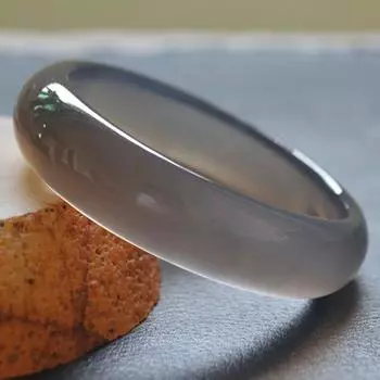 1 шт. натуральный агат нефрит браслет модный шарм нефрит браслет женский подарок 56-57MM