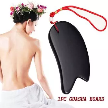 1 шт. натуральный детокс для лица Бянь-стоун массажные скребковые пластины Гуаша-камень Гуаша-доска Здоровый уход