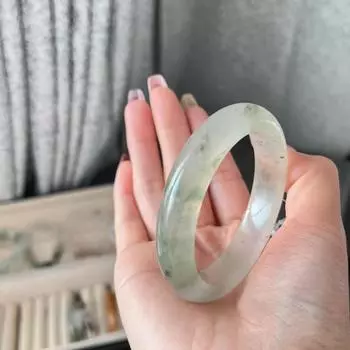 1 шт. натуральный нефритовый браслет модный браслет с подвесками нефритовый женский подарок 56MM