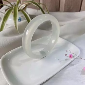 1 шт. натуральный нефритовый браслет модный браслет с подвесками нефритовый женский подарок 54MM