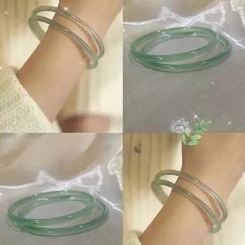 1 шт. натуральный нефритовый браслет модный браслет с подвесками нефритовый женский подарок 54MM