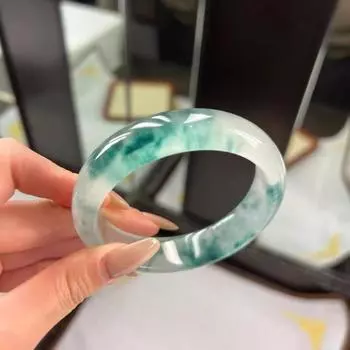 1 шт. натуральный нефритовый браслет модный браслет с подвесками нефритовый женский подарок 54MM