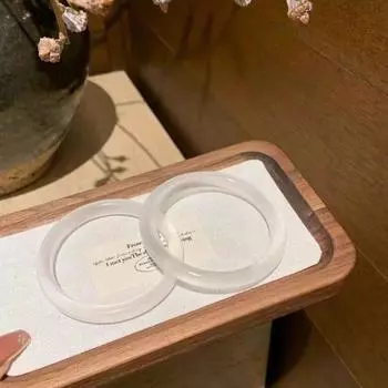 1 шт. натуральный нефритовый браслет модный браслет с подвесками нефритовый женский подарок 54MM