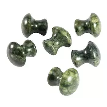 1 шт., натуральный нефритовый грибовидный массажер для лица и спины, массажер для тела, уход за кожей лица, инструмент для женщин, расслабляющий ролик для лица