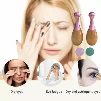 1 шт., натуральный нефритовый ролик в форме тыквы для массажа лица и глаз, нефритовый камень, против морщин, лифтинг, уход за лицом и телом, массажный инструмент