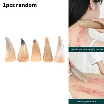 1 шт. натуральный рог буйвола без стресса массажный инструмент гуаша иглоукалывание спа терапия массажер гуаша соскребающая доска забота о здоровье