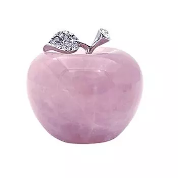 1 шт. натуральный розовый кварц розовое яблоко можно использовать для парных украшений, украшение для дома, украшение для кабинета, подарок «сделай сам»