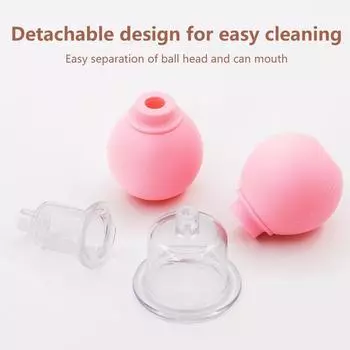 1 шт. Натуральный силиконовый баночный массажный стаканчик, для тела, лица, шеи, глаз, массажа, вакуумного бака, ухода за телом и лицом, антивозрастного косметического инструмента