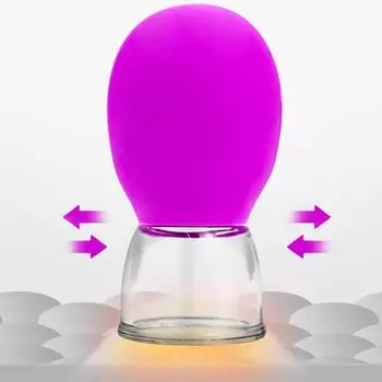 1 шт. Натуральный силиконовый баночный массажный стакан для тела, лица, шеи, глаз, вакуумный бак, уход за телом и лицом, антивозрастной косметический инструмент