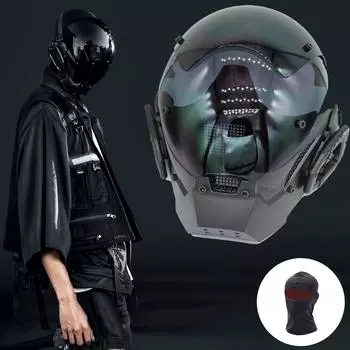 1 шт. научно-фантастическая панк-маска для косплея, Хэллоуина и музыкальных фестивалей — механический дизайн для уникального внешнего вида