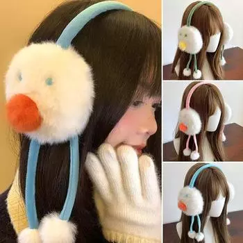 1 шт. наушники-снеговик, плюшевые, защита ушей, защита от замерзания, сохранение тепла на открытом воздухе зелёный