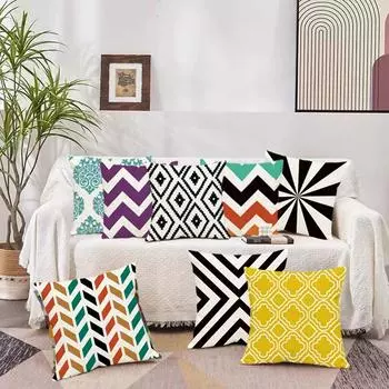 1 шт. Наволочка в стиле бохо с геометрическим узором, домашний декор, декор комнаты, украшение для вечеринки 450mm*450mm