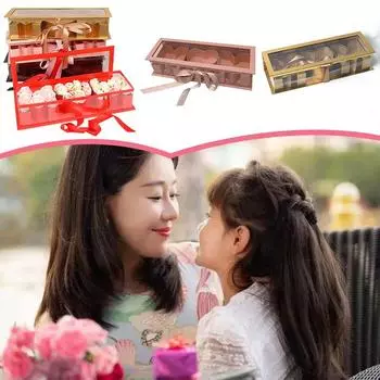 1 шт. не включает цветы Подарки на день рождения матери MOM Shape Flower Box DIY 44.5x15.5x9.7 см 44.5*15.5*9.7cm розовый