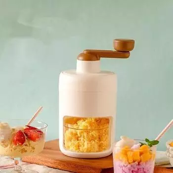 1 шт., небольшие ручные измельчители льда, бытовая ручная машина для приготовления льда Hail Ice Breaking Artifact, ручная машина для приготовления смузи белый