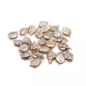1 шт., небольшой искусственный жемчуг в стиле барокко, винтажные подвески неправильной формы в форме капли, подвески-шармы, соединители для самостоятельного изготовления ювелирных изделий своими руками для женщин и мужчин 1Pc/2.51.6cm