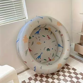 1 шт. небольшой надувной бассейн, бассейн с рисунком динозавра из мультфильма, крытый открытый бассейн с океанскими шариками, винтажный летний бассейн, домашний круглый надувной бассейн