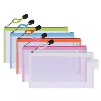 1 шт. нейлоновая сумка для карандашей на молнии, прозрачная сумка для хранения ручек, сумка для сотрудников, студентов, сумки для карандашей, канцелярские принадлежности, сетчатая сумка для ручек белый