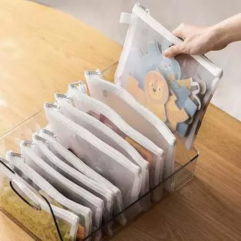 1 шт., нейлоновые косметички с видимой белой сеткой, кисти для губной помады, органайзер для макияжа, сумки для хранения, сумка для документов формата А4, сумка для документов, студенческие тестовые бумажные пакеты 12CM*16CM