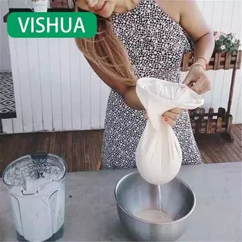 1 шт. Нейлоновый сетчатый фильтр-мешок для сыра, чая, молока, многоразовый фильтр для заваривания кофе, кухонные принадлежности, гаджеты, дуршлаги 15*20