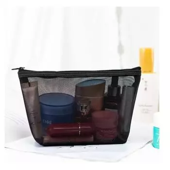 1 шт., необходимая косметичка для женщин и мужчин, прозрачный дорожный органайзер, модные маленькие и большие черные косметички, косметичка