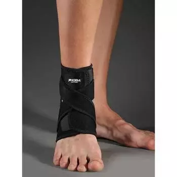1 шт. неопреновый бандаж для поддержки лодыжки, регулируемый бандаж one size 99-187 lbs чёрный